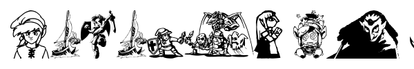 Legend Of Zelda TriFont font preview